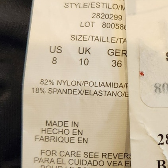 NWT Swim Solutions Bathing Suit Bottom Swim Skirt Thigh Minimizing Black 8 - Picture 4 of 6